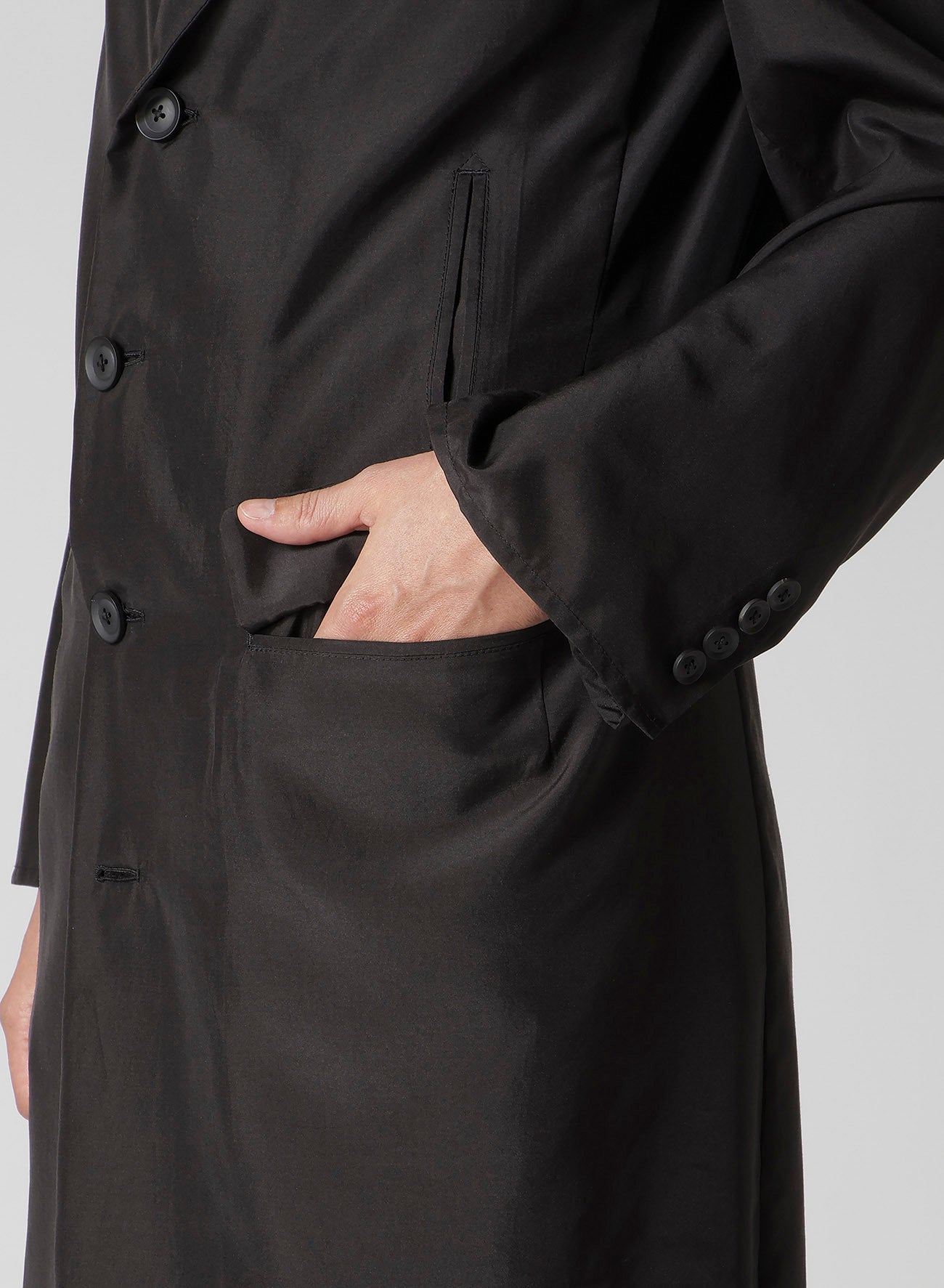 SILK HABUTAE 4 BUTTONS LONG SUIT