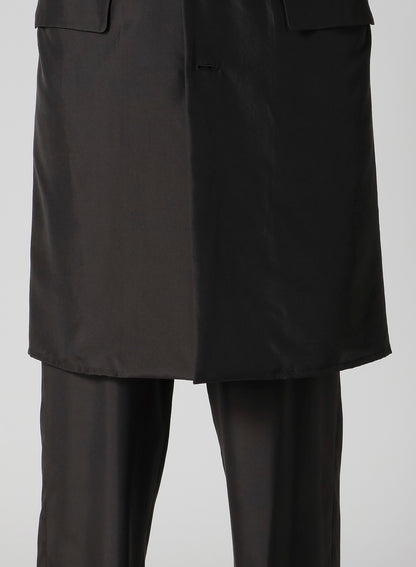 SILK HABUTAE 4 BUTTONS LONG SUIT