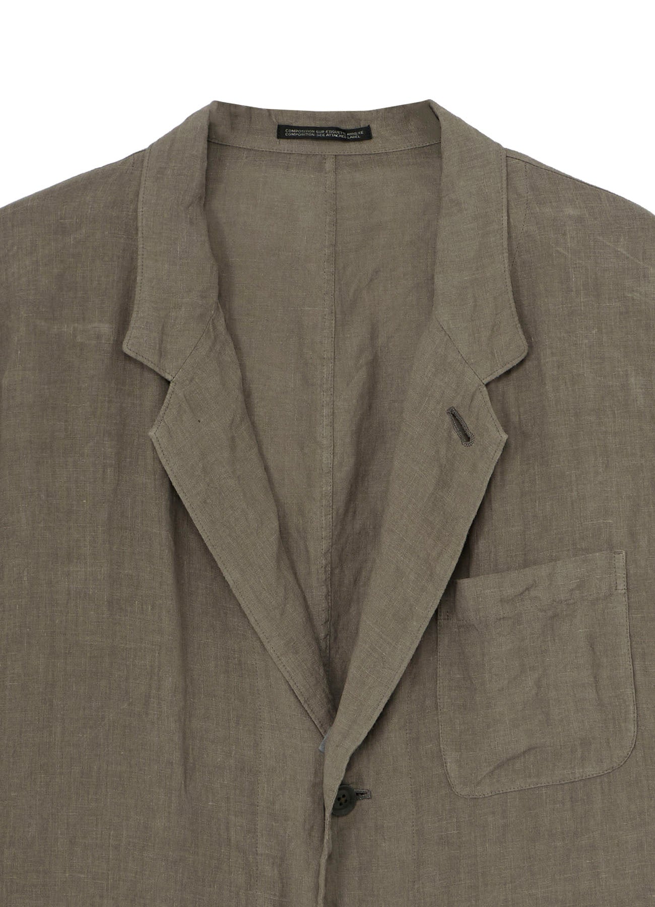 GARMENT-DYED LINEN 3BS SHIRT JACKET