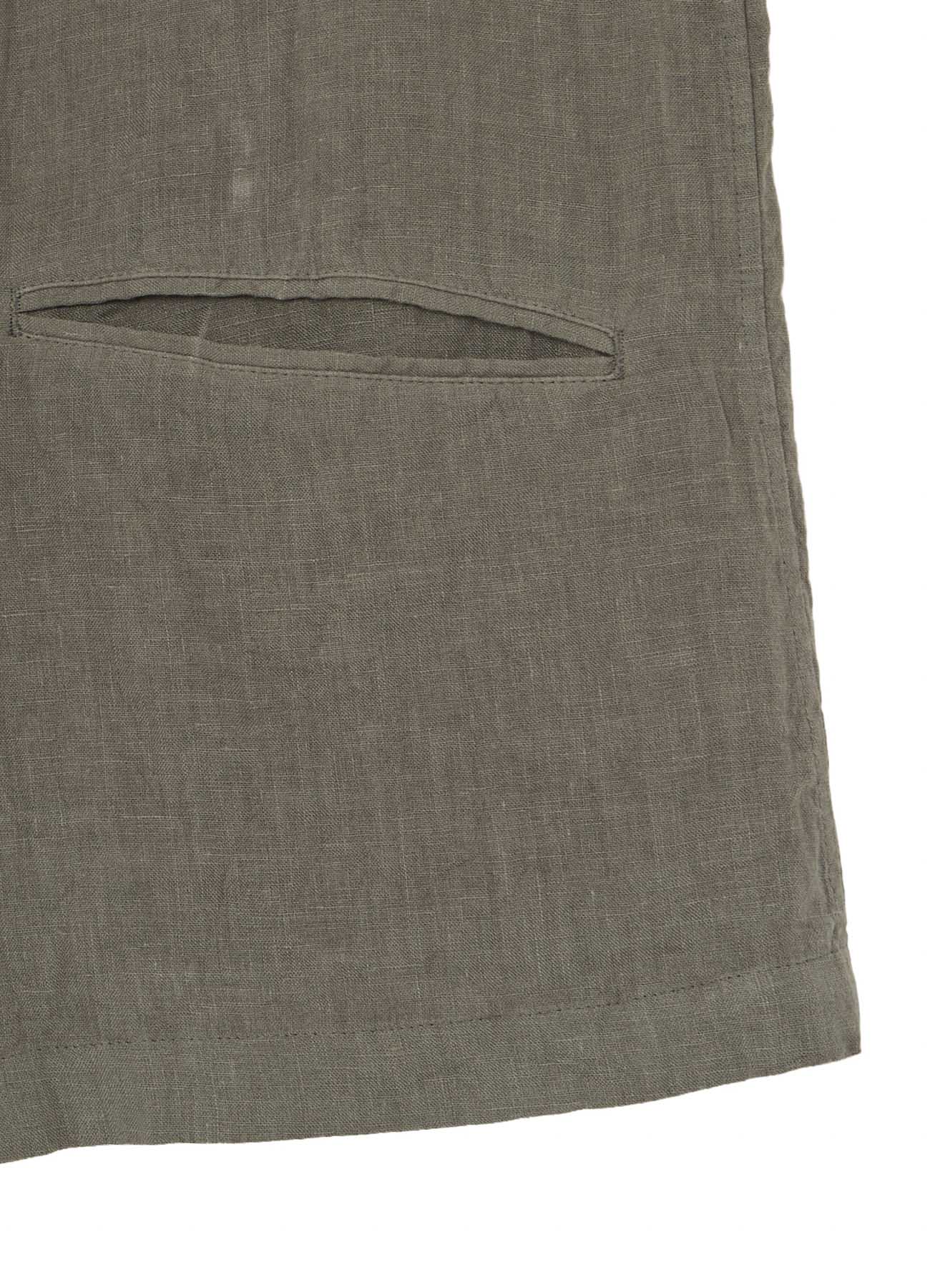 GARMENT-DYED LINEN 3BS SHIRT JACKET