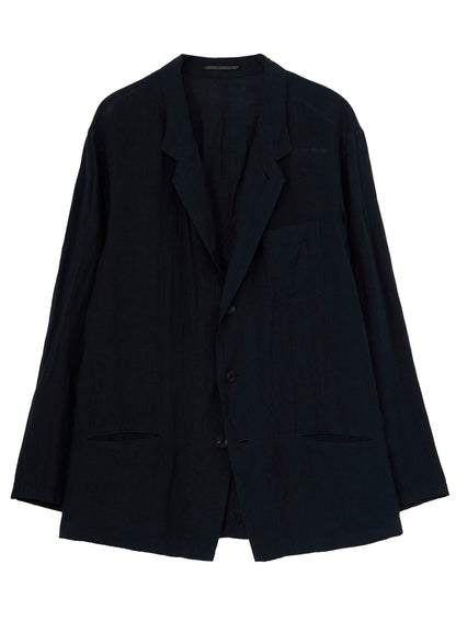 GARMENT-DYED LINEN 3BS SHIRT JACKET