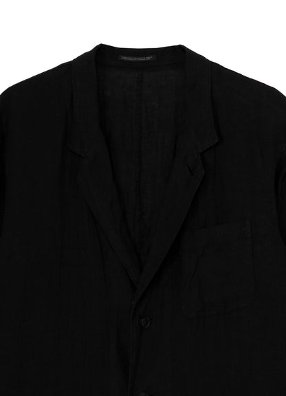 GARMENT-DYED LINEN 3BS SHIRT JACKET