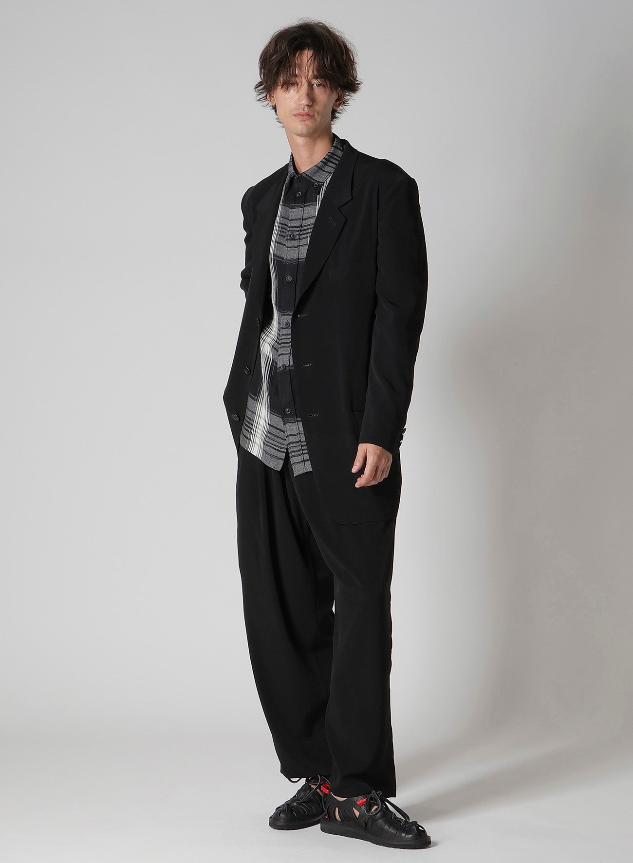 TA TUXEDO SINGLE SILK JACKET