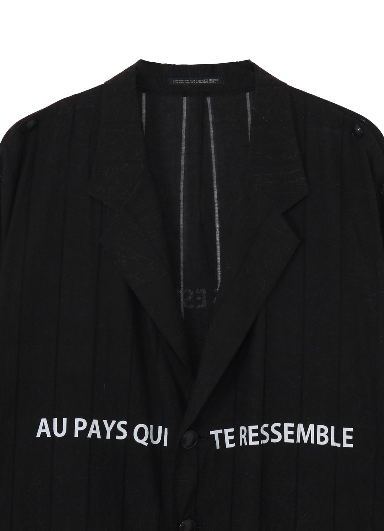 <PIECE UNIQUE/AOYAMA>KHADI ST STRIPE PATTERN JACKET