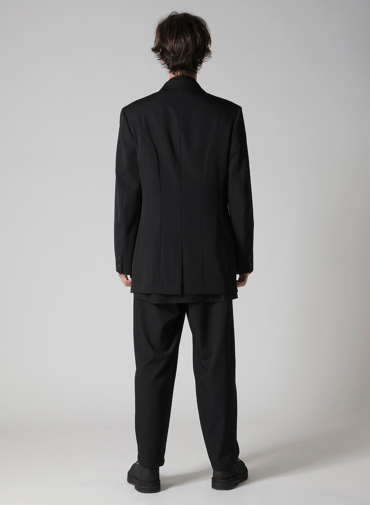 WOOL GABARDINE 3 BUTTON WOOL GABARDINE JACKET – THE SHOP YOHJI