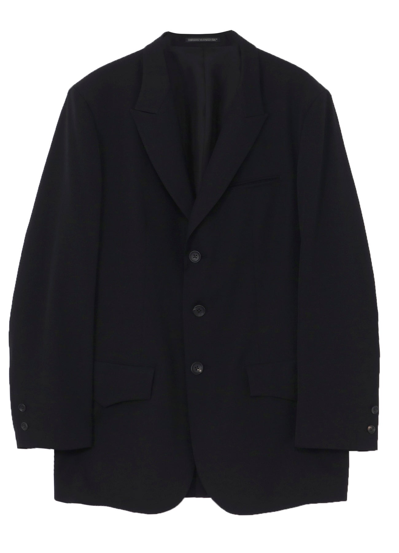 WOOL GABARDINE 3 BUTTON WOOL GABARDINE JACKET – THE SHOP YOHJI