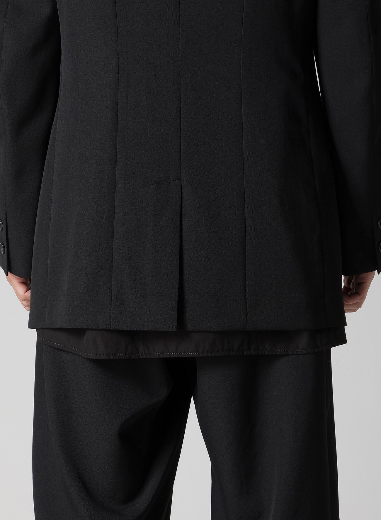 WOOL GABARDINE 3 BUTTON WOOL GABARDINE JACKET – THE SHOP YOHJI