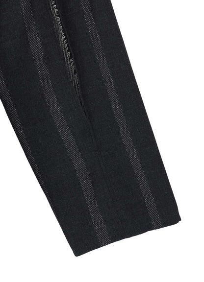 SILK/COTTON STRIPE PATTERN SLIT JACKET