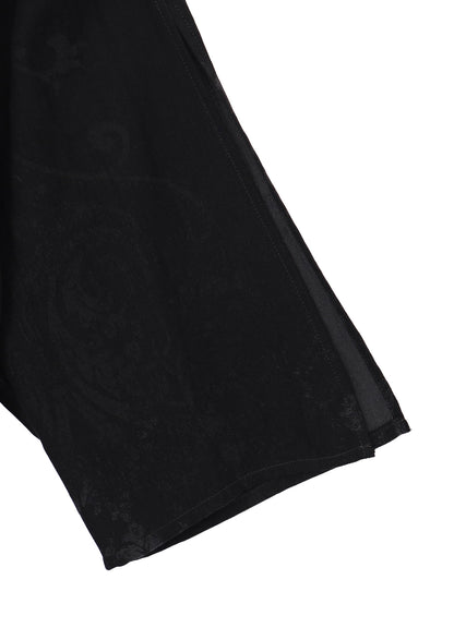 JACQUARD PATTERN SLIT DESIGN JACKET