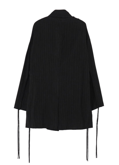 RAYON THIN STRIPE SLIT JACKET