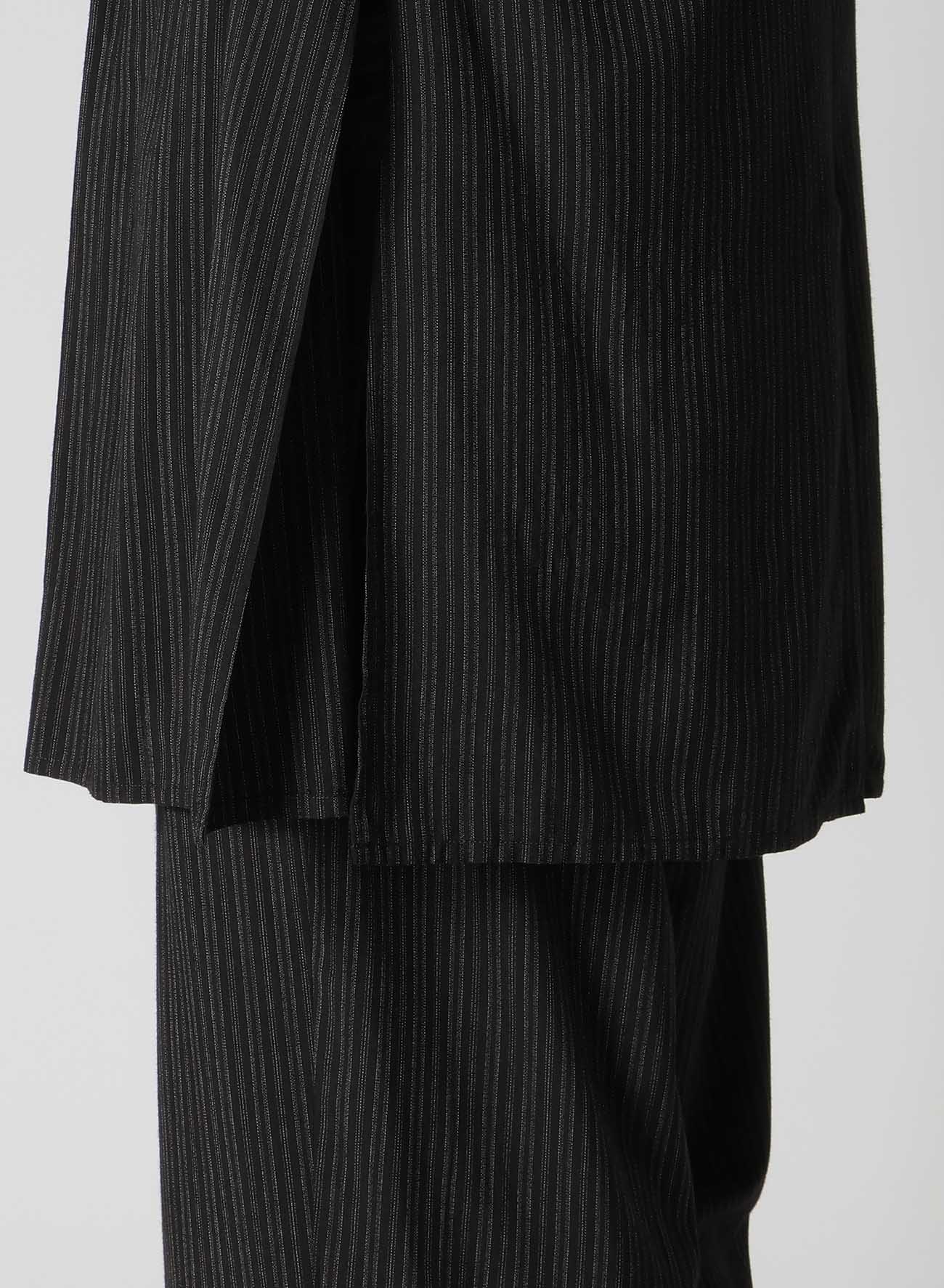 RAYON THIN STRIPE SLIT JACKET