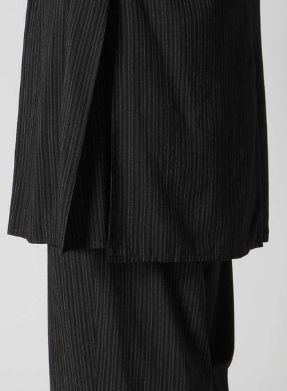 RAYON THIN STRIPE SLIT JACKET