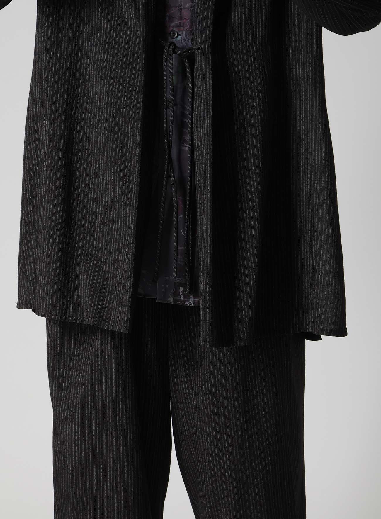 RAYON THIN STRIPE SLIT JACKET