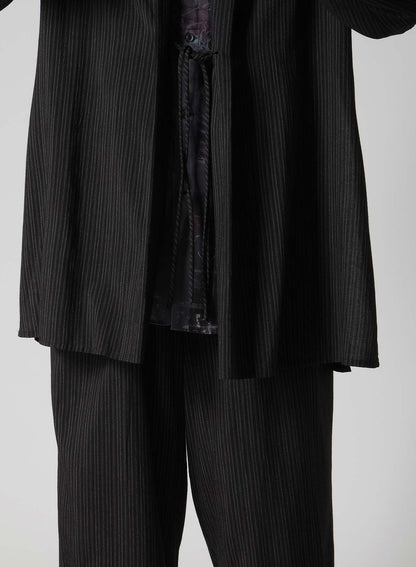RAYON THIN STRIPE SLIT JACKET