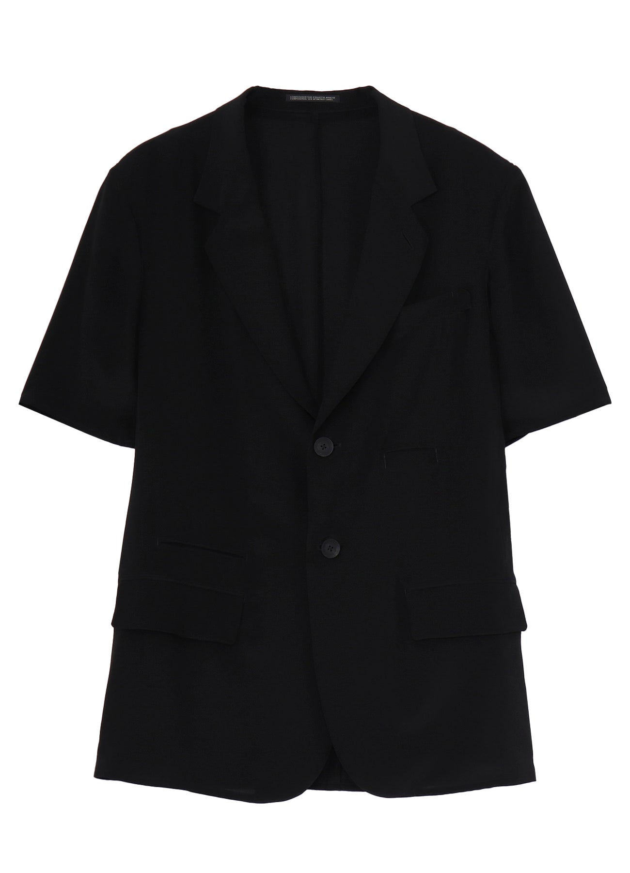 CREPE DE CHINE 6 POCKETS SHORT SLEEVE SUIT JACKET