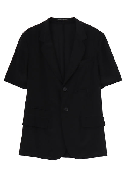 CREPE DE CHINE 6 POCKETS SHORT SLEEVE SUIT JACKET