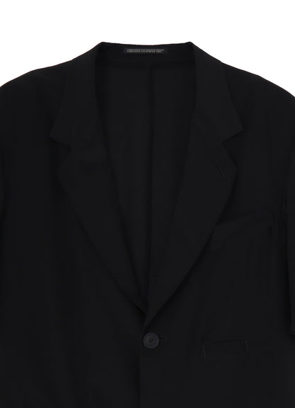 CREPE DE CHINE 6 POCKETS SHORT SLEEVE SUIT JACKET