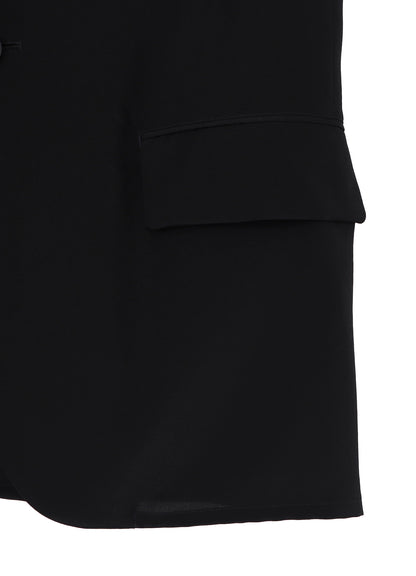 CREPE DE CHINE 6 POCKETS SHORT SLEEVE SUIT JACKET