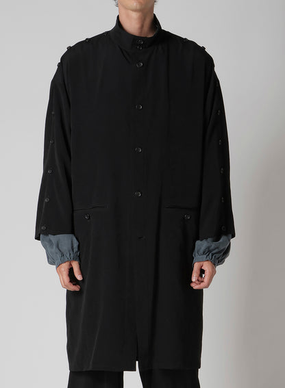TA TUXEDO BUTTON STAND LONG SLEEVE JACKET