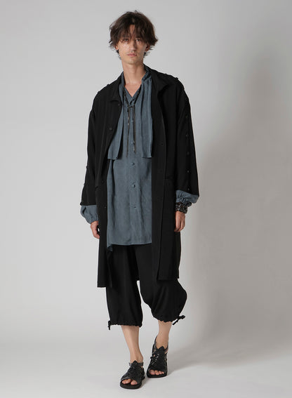 TA TUXEDO BUTTON STAND LONG SLEEVE JACKET