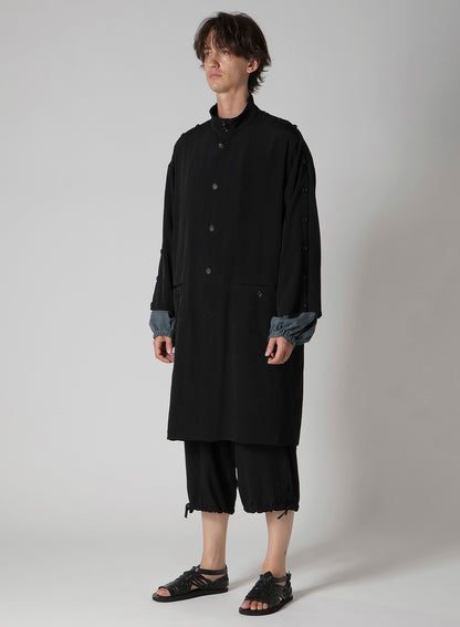 TA TUXEDO BUTTON STAND LONG SLEEVE JACKET
