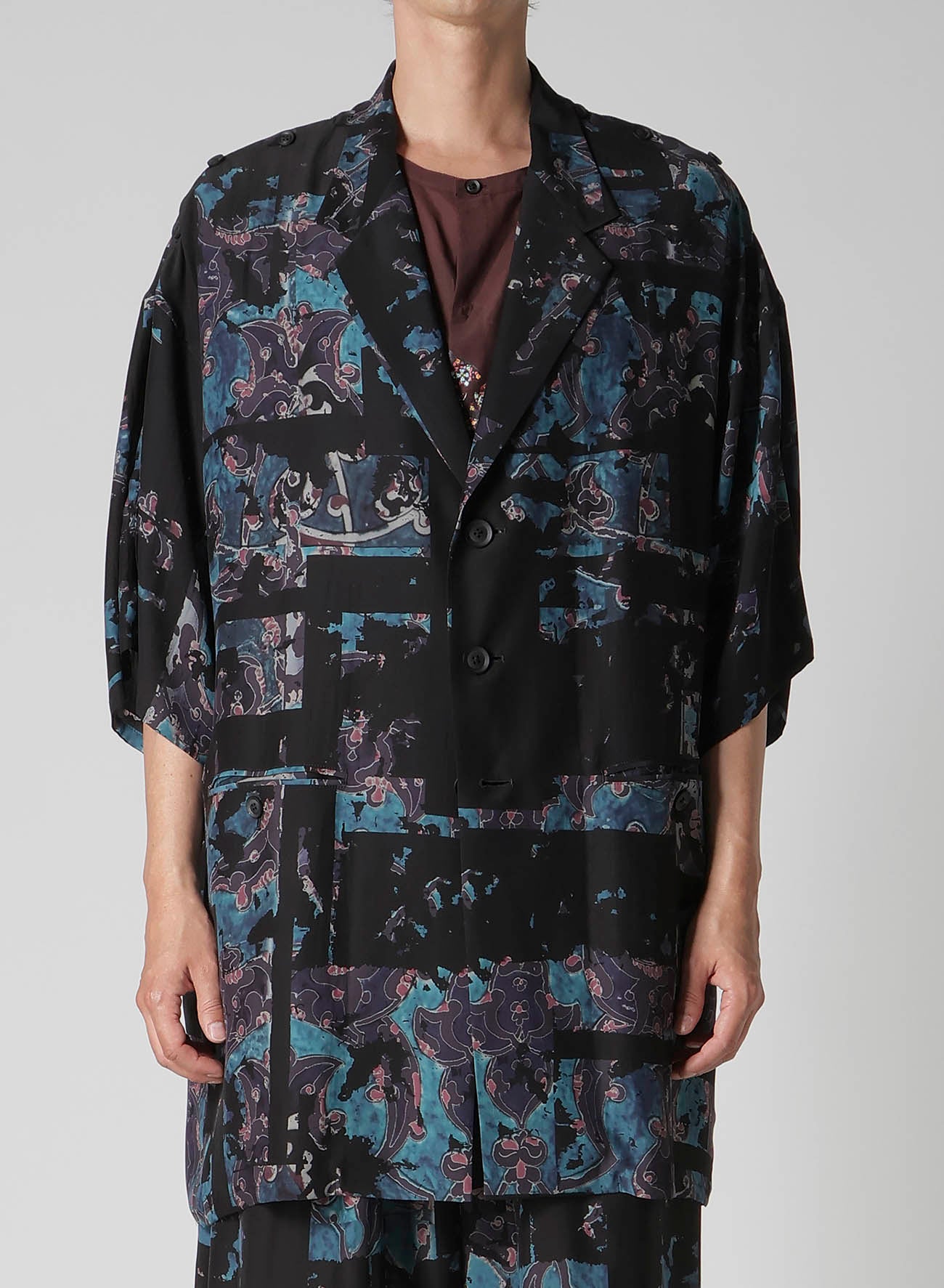 POTTERY PRINTED BUTTON OPENED JACKET