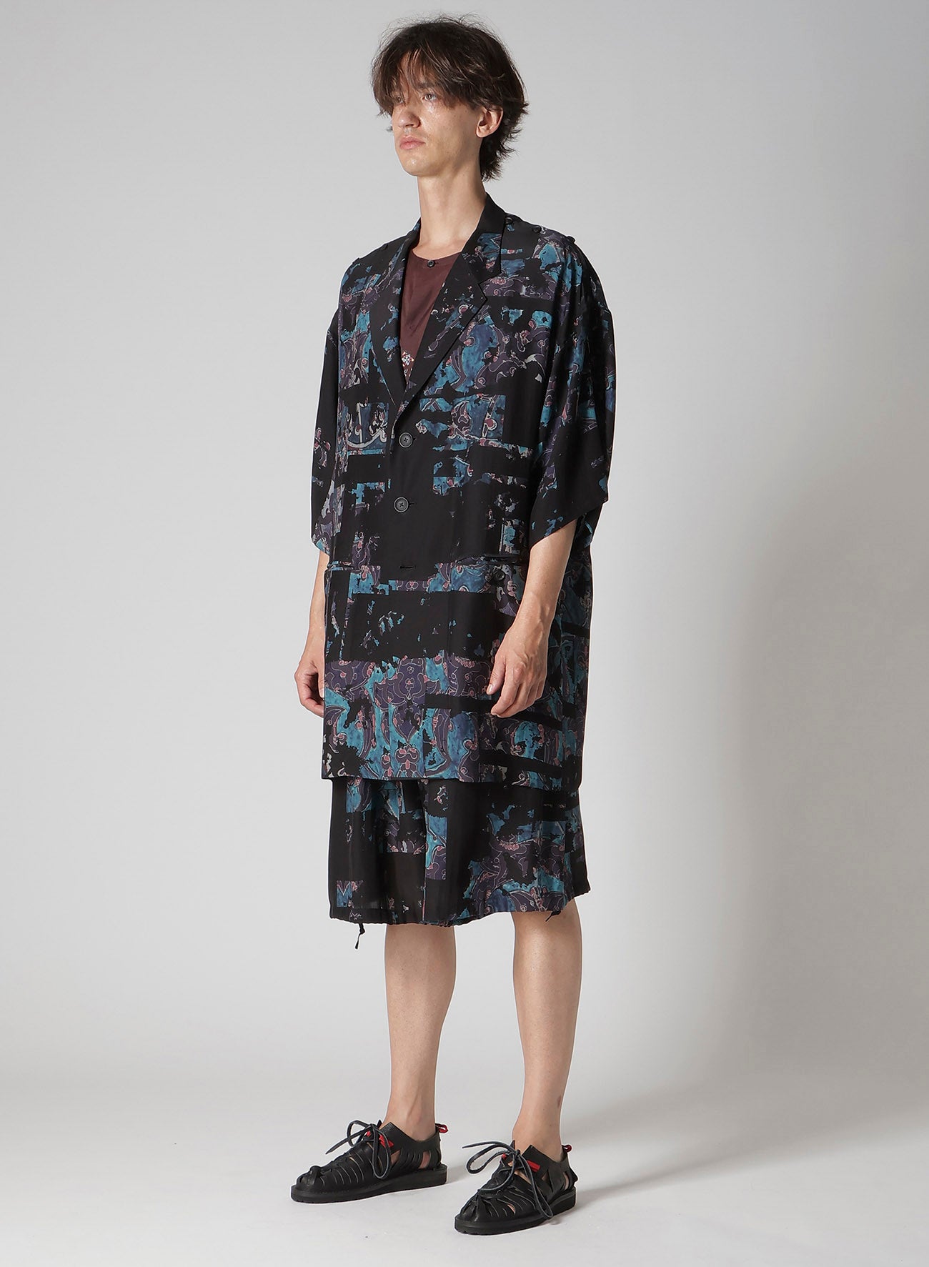 POTTERY PRINTED BUTTON OPENED JACKET