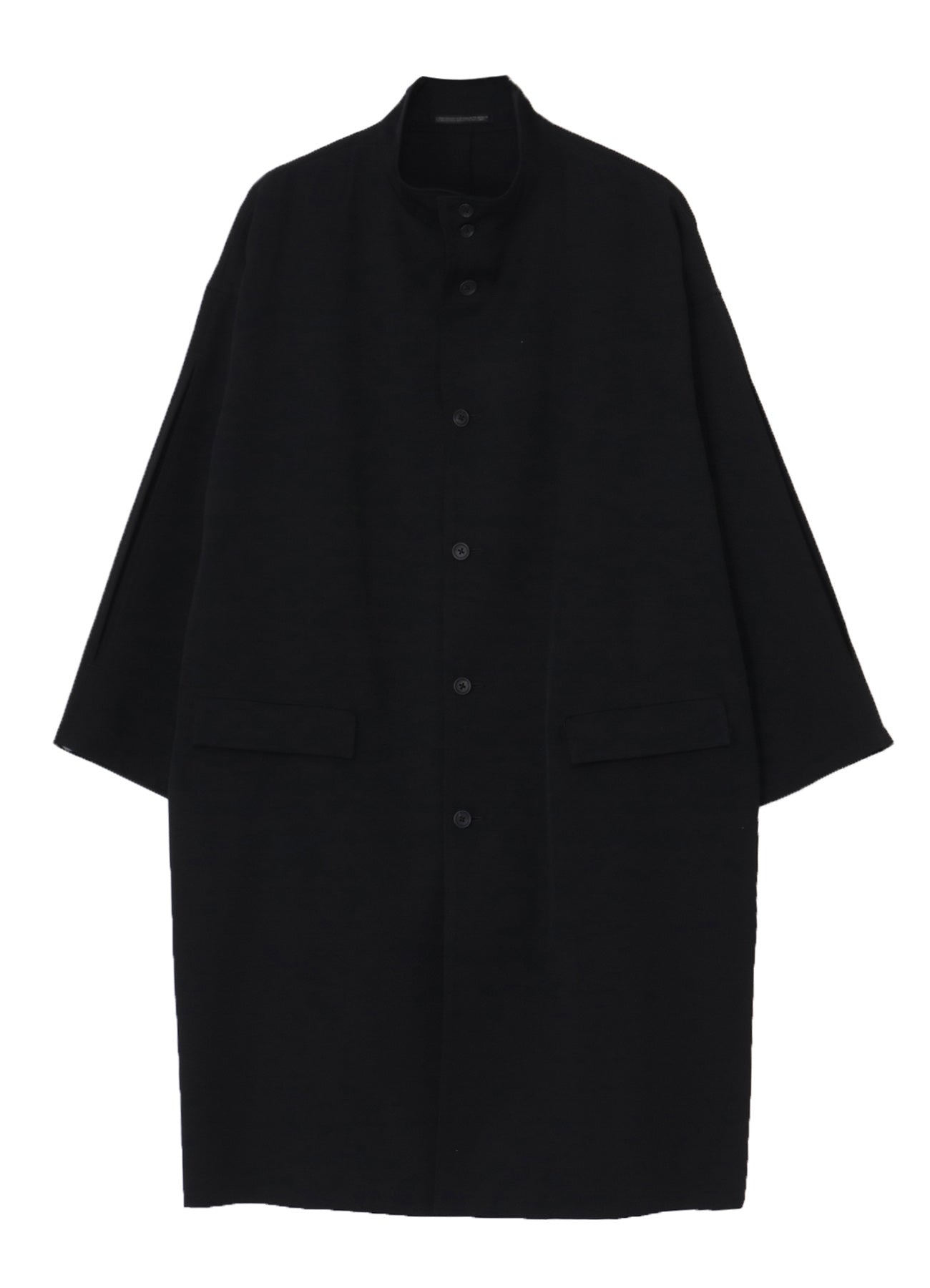 WOOL GABARDINE SLEEVE SLIT STAND JACKET