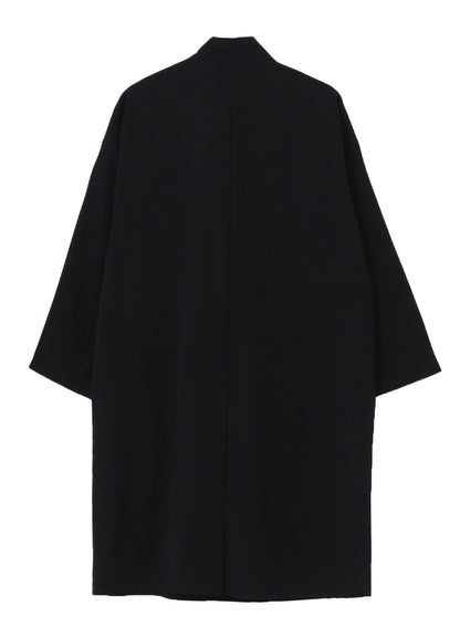 WOOL GABARDINE SLEEVE SLIT STAND JACKET