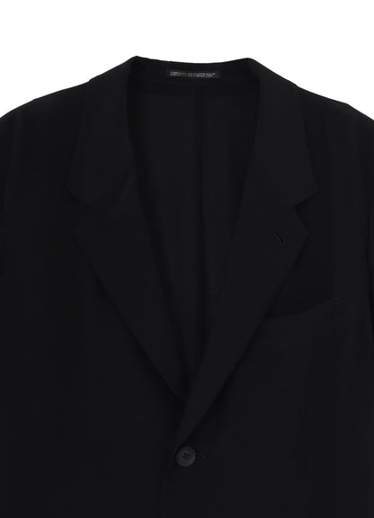 CREPE DE CHINE SHORT SLEEVE 2 BUTTONS JACKET