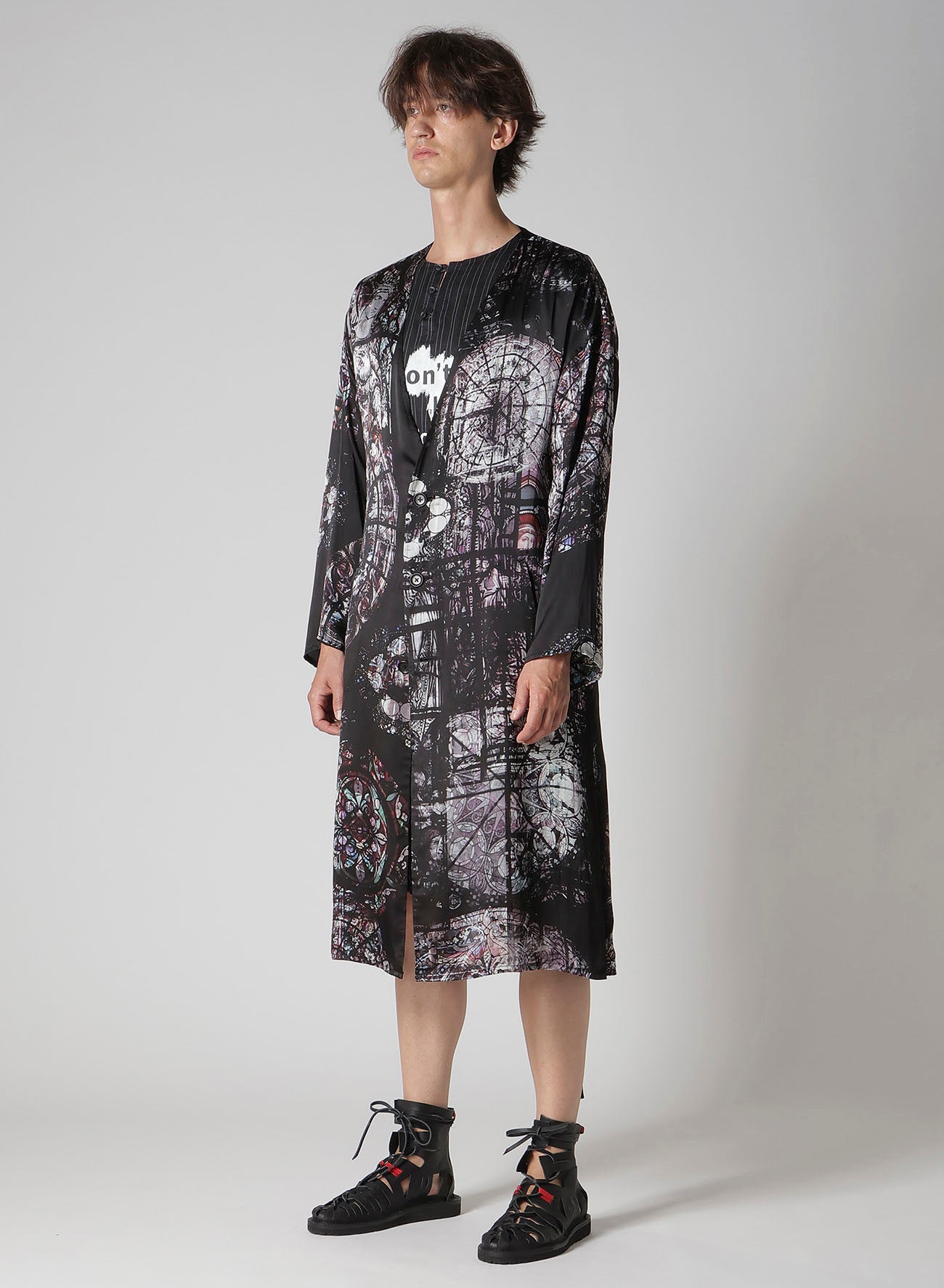 INK / LINING MESSAGE PRINTED GOWN