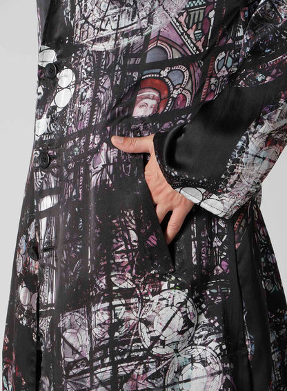 INK / LINING MESSAGE PRINTED GOWN