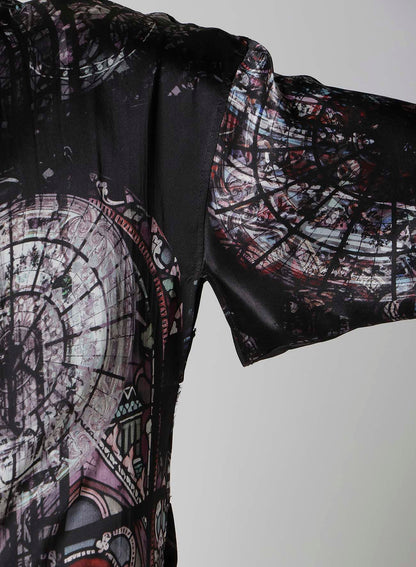 INK / LINING MESSAGE PRINTED GOWN