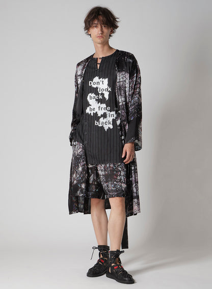 INK / LINING MESSAGE PRINTED GOWN