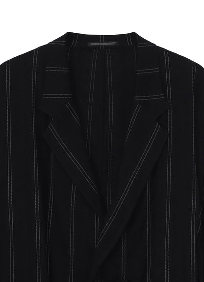 <PIECE UNIQUE/AOYAMA>C/RY STRIPE PATTERN GOWN