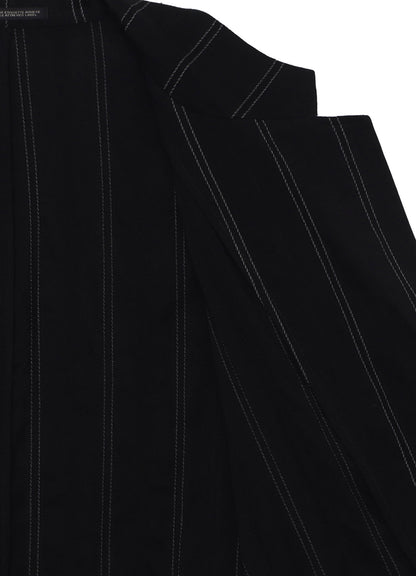 <PIECE UNIQUE/AOYAMA>C/RY STRIPE PATTERN GOWN