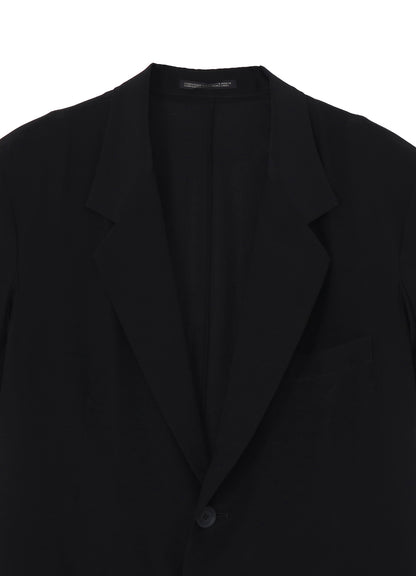 CREPE DE CHINE 2 BUTTONS SHORT SLEEVE JACKET