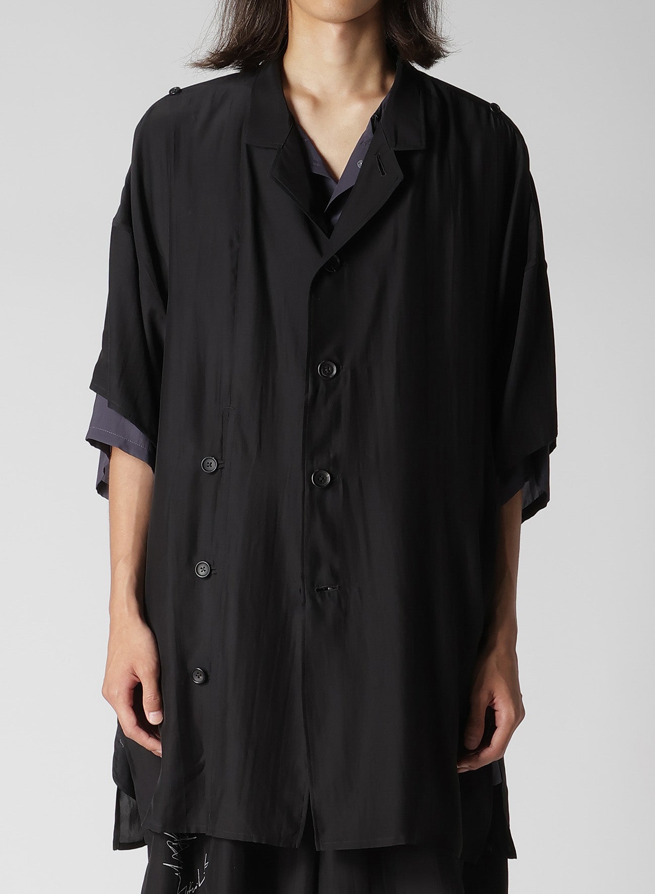 MICRO PRINTED DOLMAN JACKET