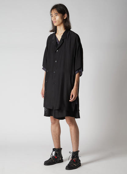 MICRO PRINTED DOLMAN JACKET