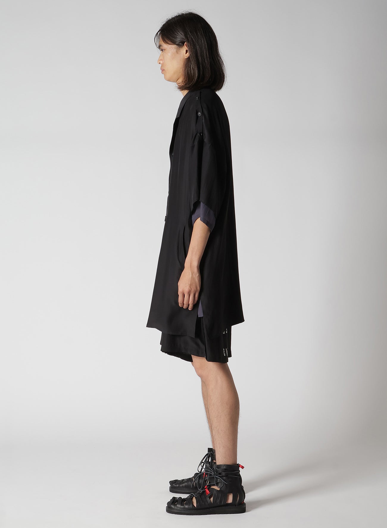 MICRO PRINTED DOLMAN JACKET