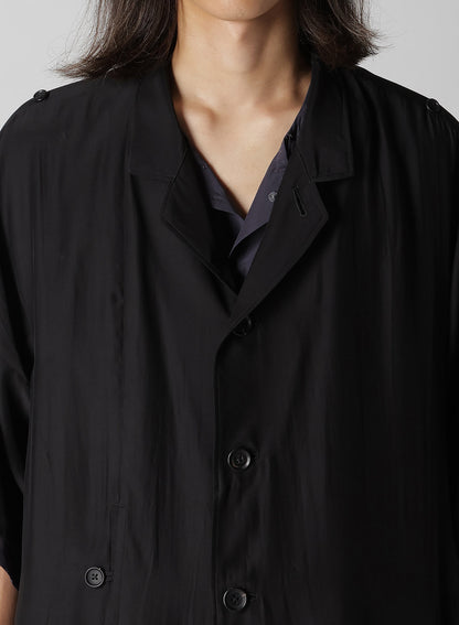 MICRO PRINTED DOLMAN JACKET