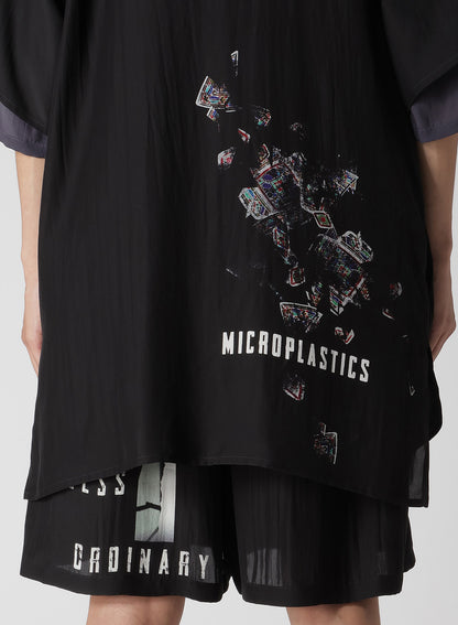 MICRO PRINTED DOLMAN JACKET