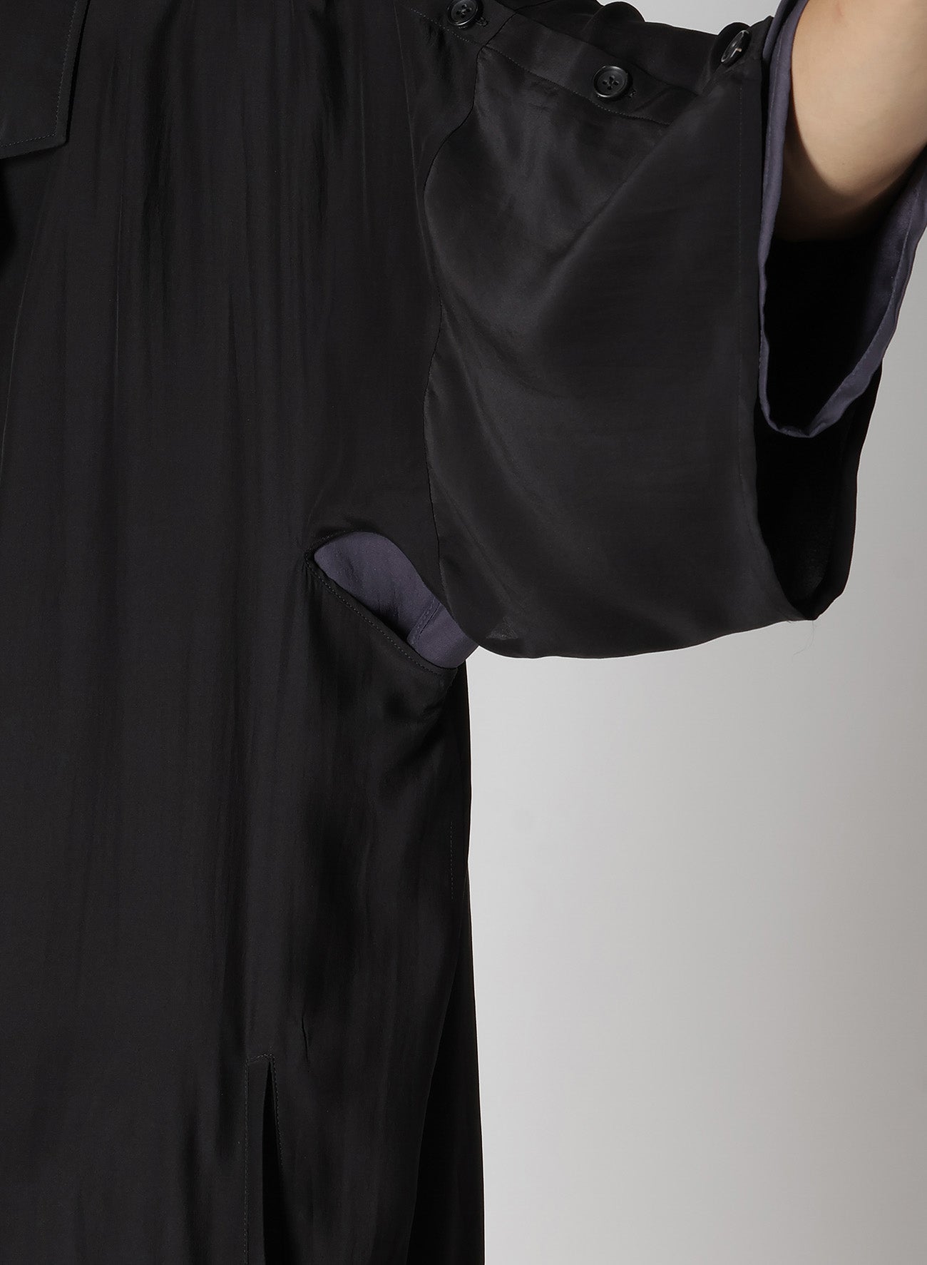 MICRO PRINTED DOLMAN JACKET