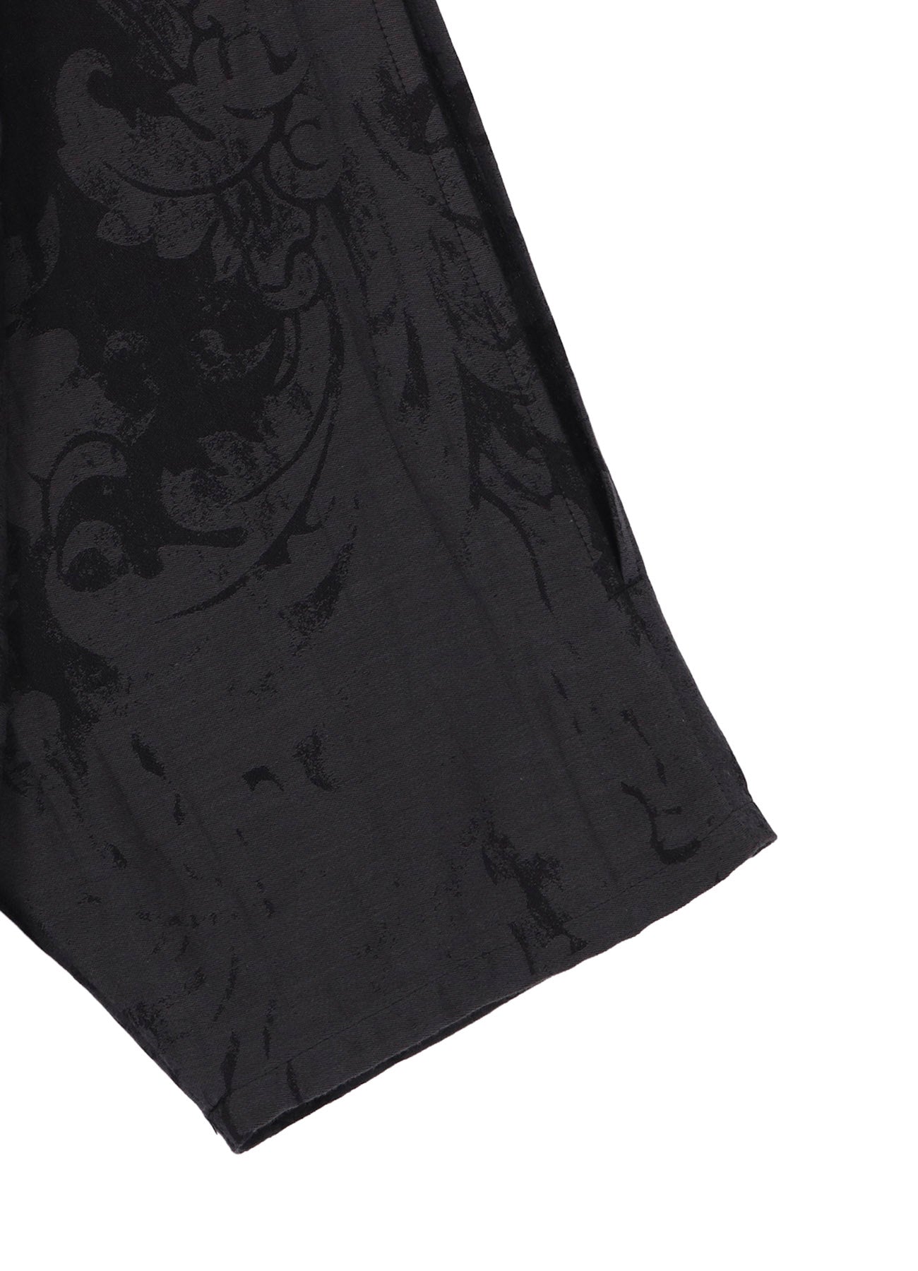 JACQUARD PATTERN MESSAGE PRINTED STAND JACKET