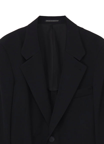 WOOL GABARDINE INNER BELT JACKET