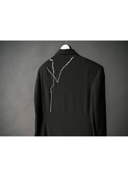 TA TUXEDO EMBROIDERED 3 BUTTONS JACKET