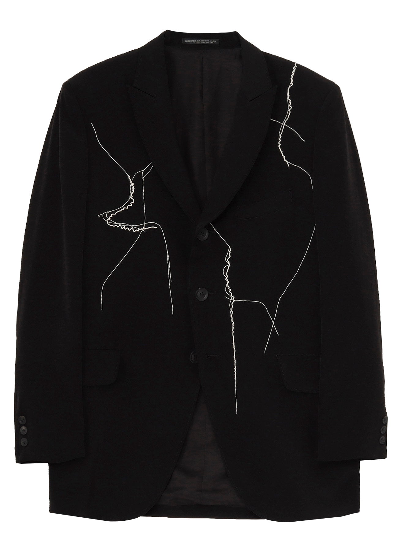 ジャケット・アウター Yohji Yamamoto TUXEDO FASTENER BLOUSON 3 TA TUXEDO BACK CENTER FASTENER JACKET – THE SHOP YOHJI YAMAMOTO