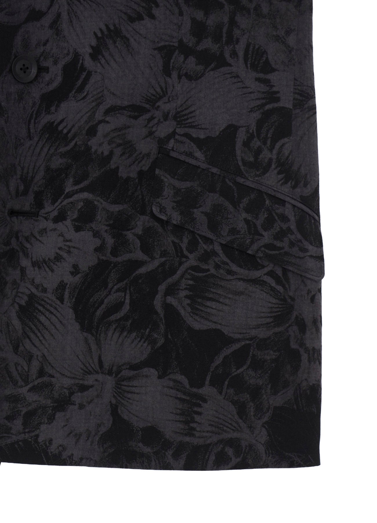 WOOL GABARDINE FLORAL DISCHARGE-DYED 5BS JACKET