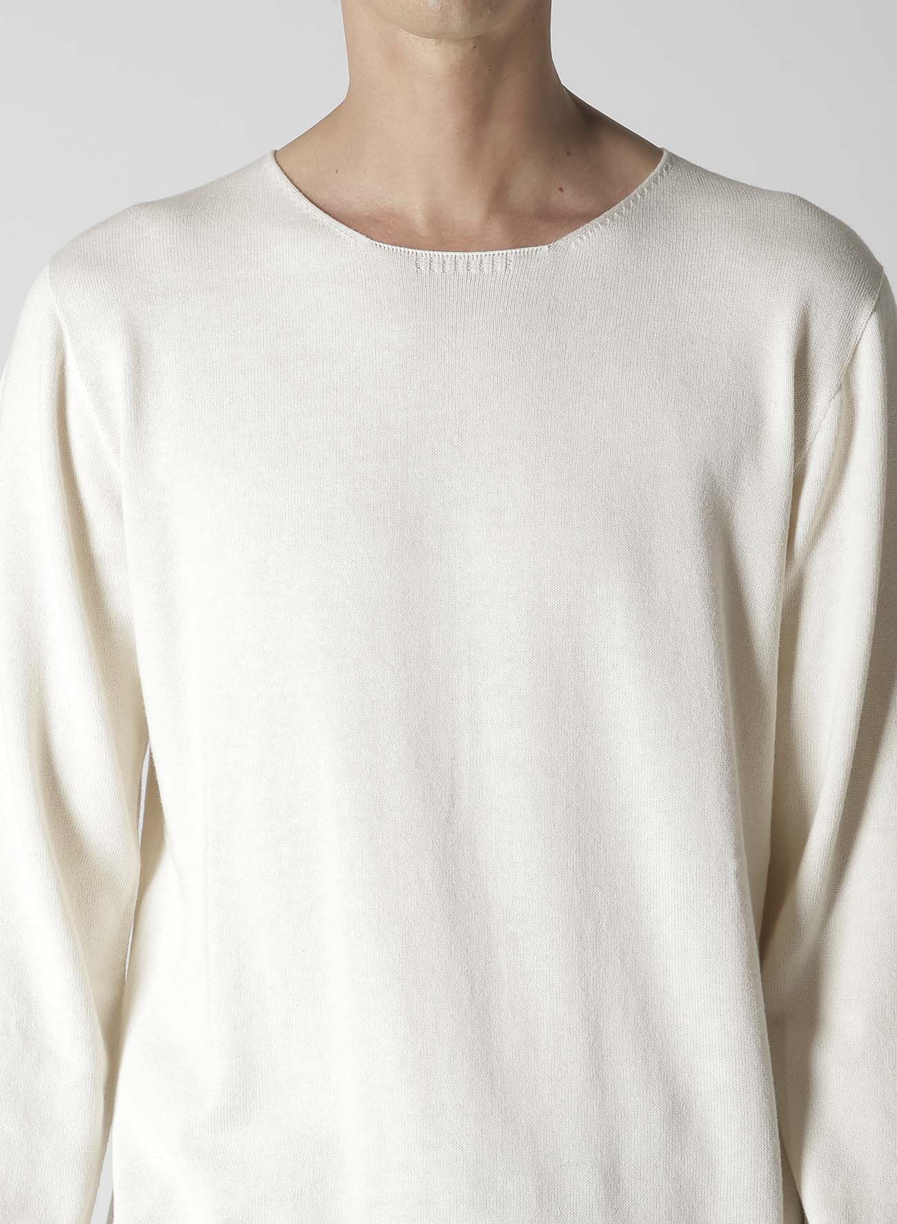 COTTON CASHMERE ROUND NECK PO KNIT