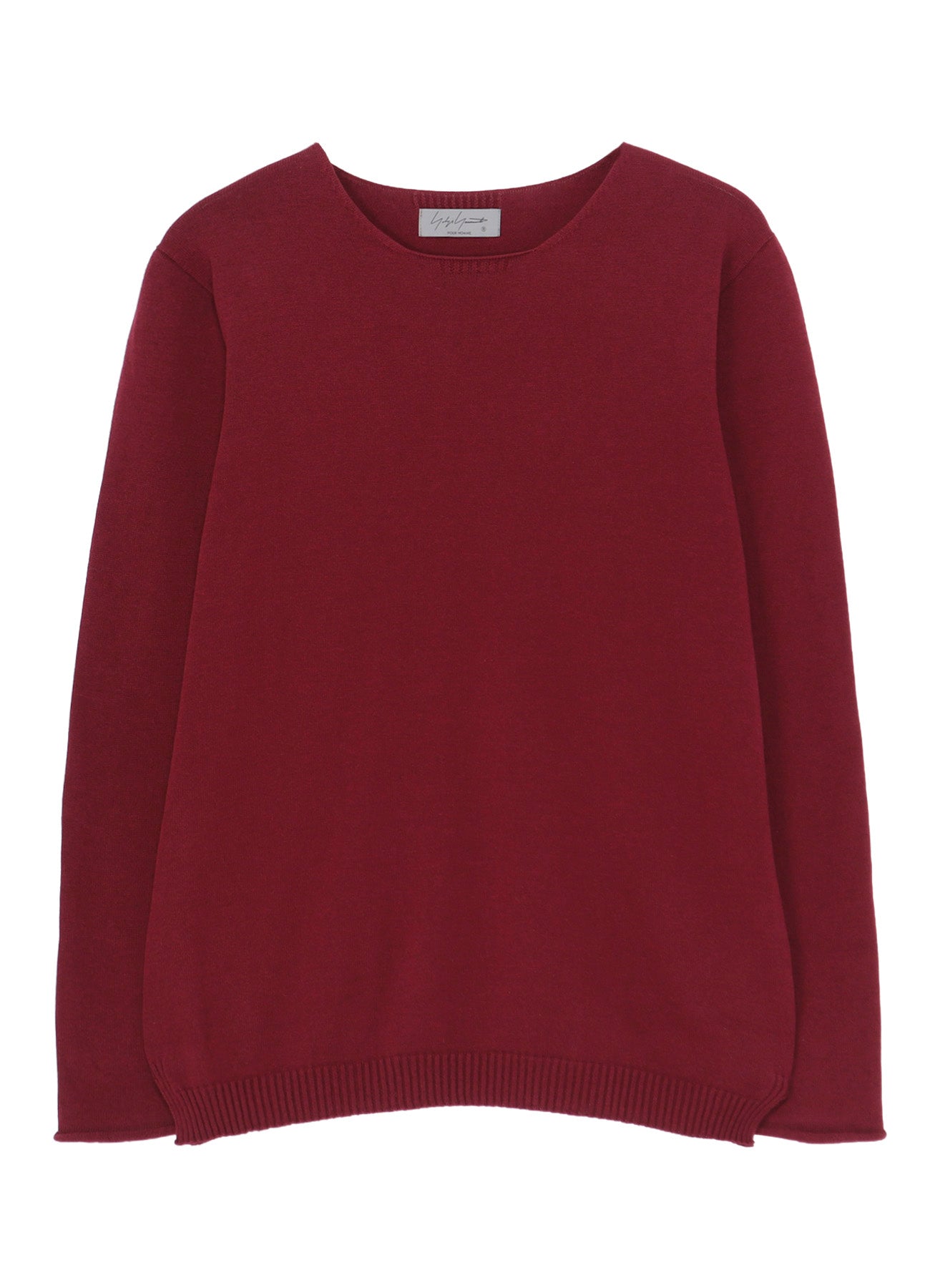 COTTON CASHMERE ROUND NECK PO KNIT